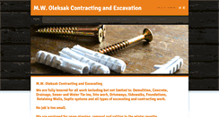 Desktop Screenshot of mwoleksakcontracting.com